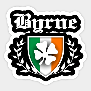 Byrne Shamrock Crest Sticker